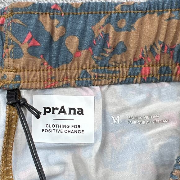 PrAna M Metric E-Waist Zip Swim Trunks Fresca Camo 8” inseam 30” Waist - Picture 9 of 12